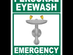 Personal Eyewash Sign